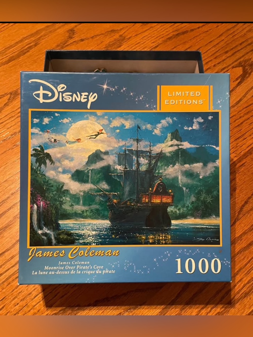 Disney Limited Edition James Coleman 1000 Piece Peter Pan Puzzle